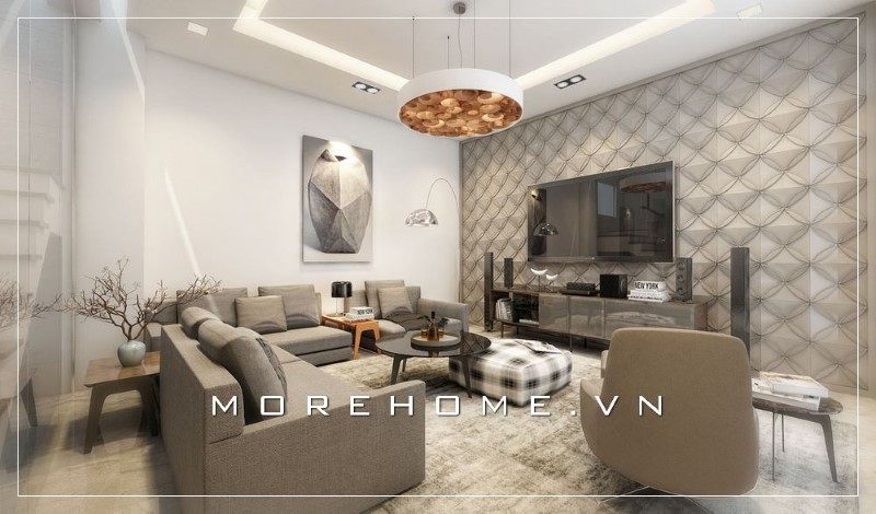 Bộ sofa với gam màu trung tính hứa hẹn sẽ mang đến bạn những giây phút thư giãn thoải mái nhất.